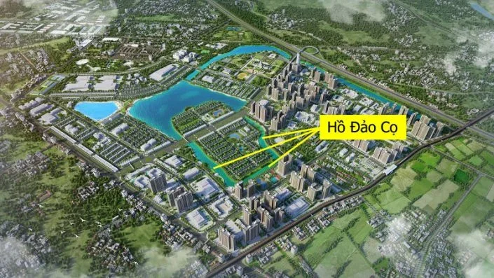 Bản đồ vị trí và kết nối giao thông của Hồ Đảo Cọ tại Vinhomes Ocean Park