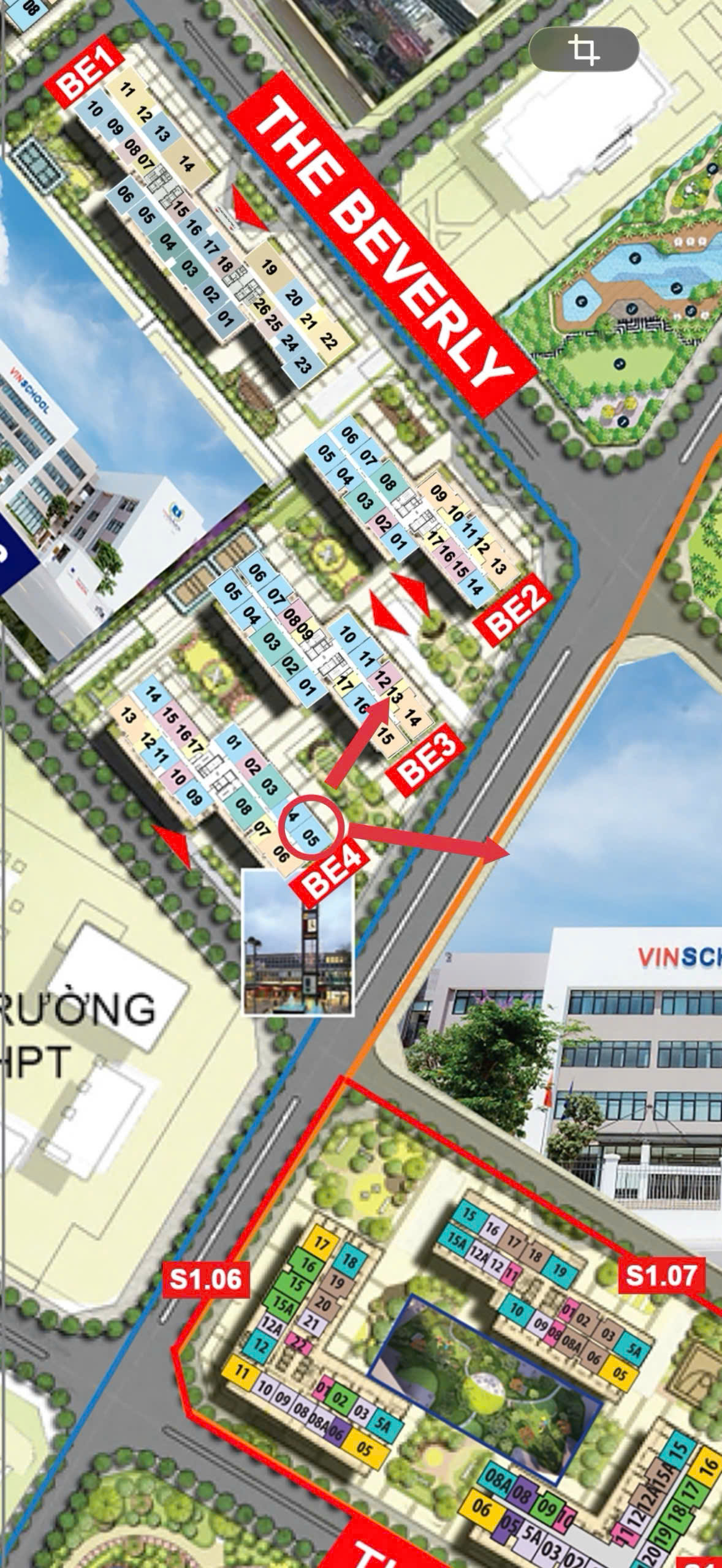Căn hộ 2n2vs tòa BE4
