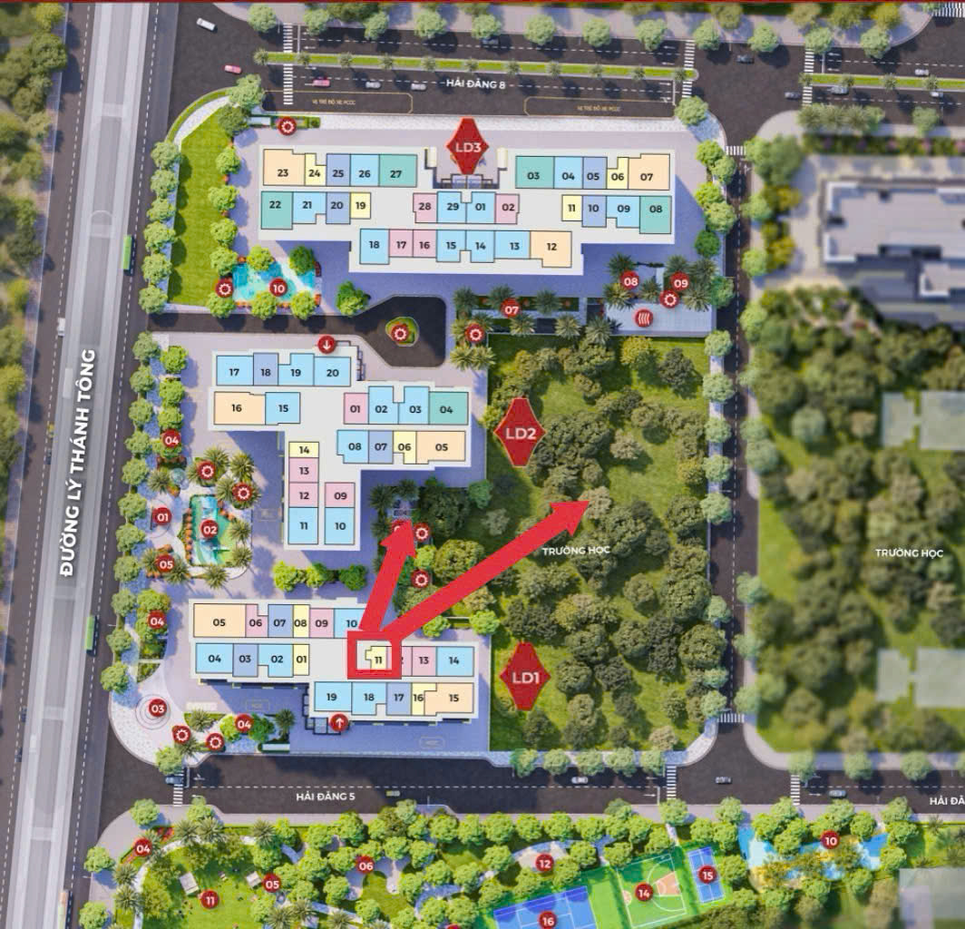 Căn hộ Studio tòa LD1
