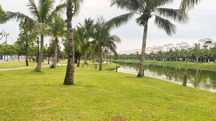 Tầm nhìn panorama từ các tòa căn hộ hướng ra Hồ Đảo Cọ