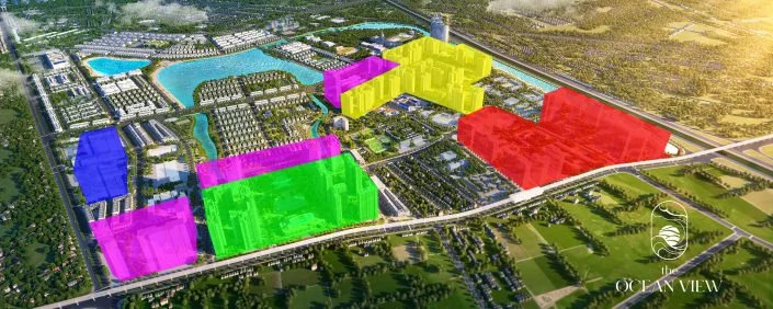 Sự đa dạng phân khúc shop chân đế theo các phân khu tòa nhà tại Vinhomes Ocean Park