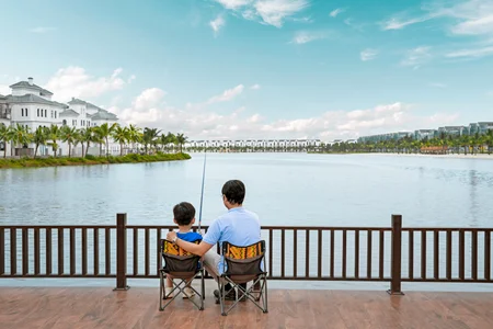 Thú vui câu cá thư giãn ven hồ