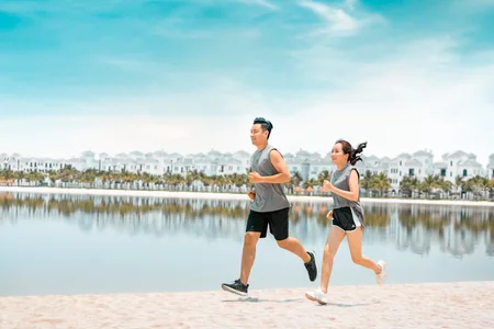 Tập thể dục nâng cao sức khỏe tại Vinhomes Ocean Park