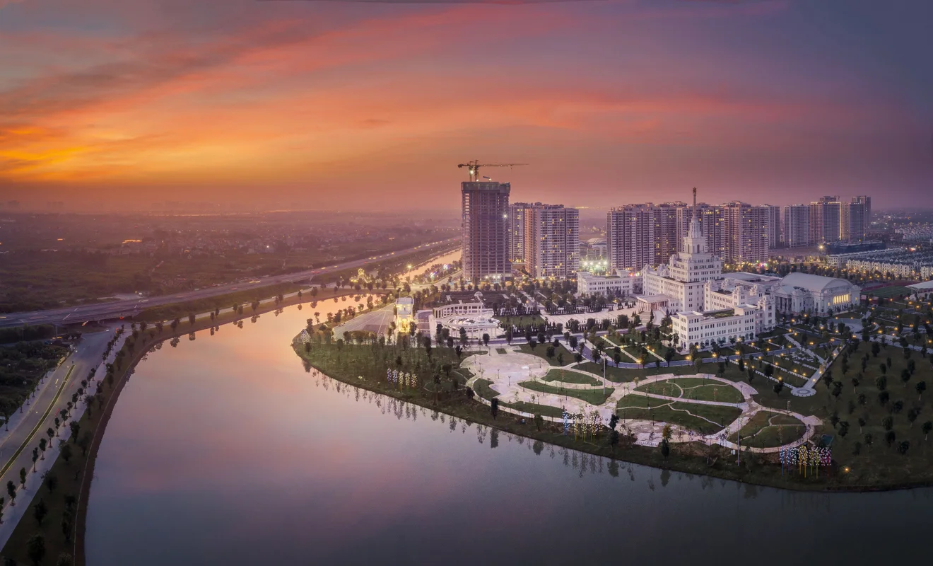 Toàn cảnh đại học tinh hoa VinUni từ trên cao