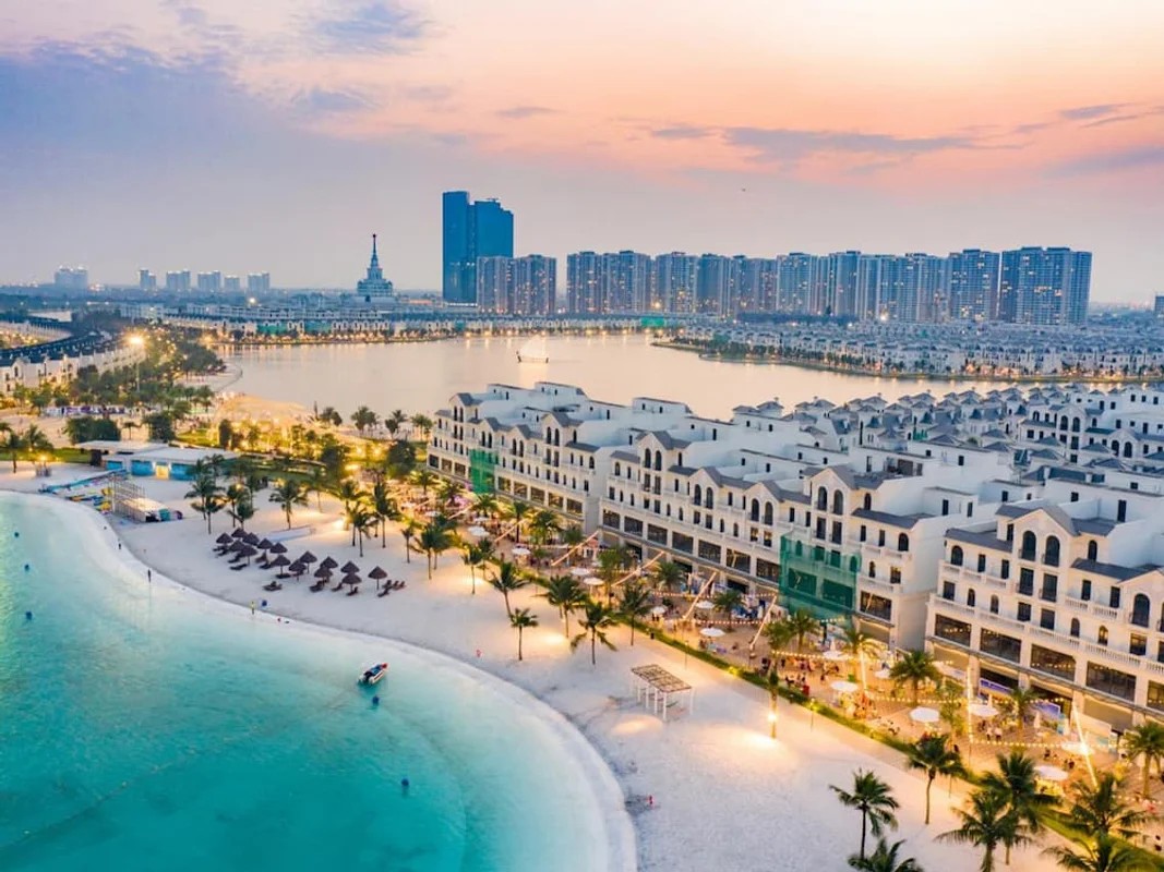 Cảnh quan quy hoạch đồng bộ tại đại đô thị biển hồ