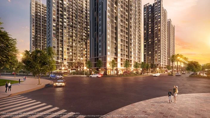 Cảnh quan đường phố và các tòa nhà tại The Beverly